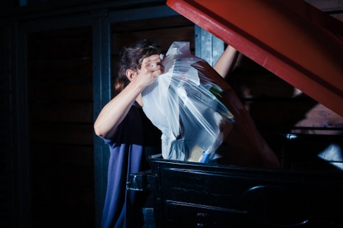 Professional team handling waste removal efficiently