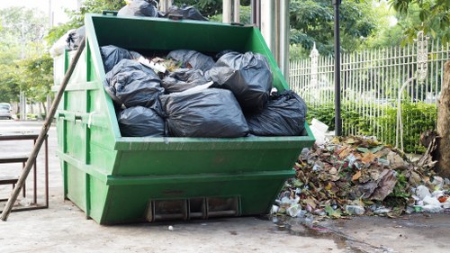 Different sizes of commercial skips in Kilburn